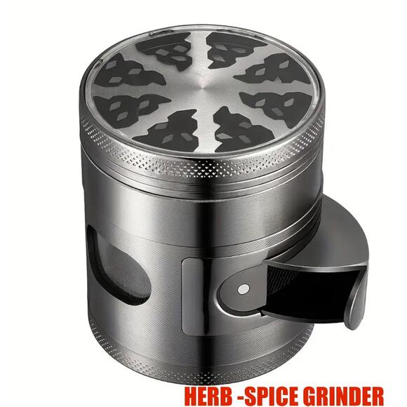 Mini Spice Herb Grinder -4-layer Zinc Alloy - Picture 1 of 9